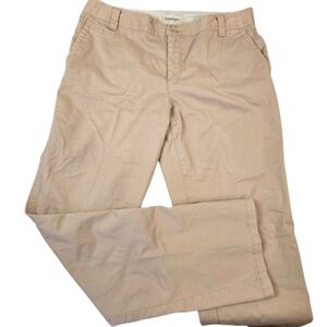 St John's Bay Beige Mid-Rise Chino Pants Size 12